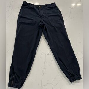 Quince Organic Stretch Cotton will Utility Jogger / Black / 12